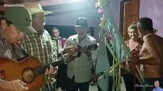 Folia de Reis Goiana de Itaguari sendo embaixada por Abeni na residência do Astrojildo 27/12/2025
