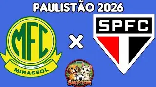 MIRASSOL x SPFC ESTR&Eacute;IA PAULIST&Atilde;O HOJE 20h30! Simula&ccedil;&atilde;o INSANA no Bomba Patch 😱| Snoptom Bomba Patch