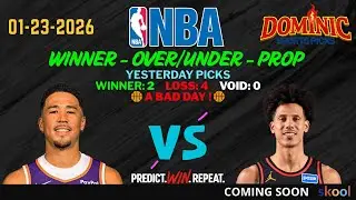 MY 7 BEST BETS NBA PICKS TODAY FREE  🏀 01-23-2026 #NBA #PICKS #PARLAY #PROPS 🔥 🏀 🔥
