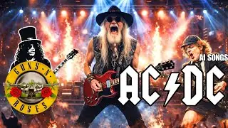 AC/DC, Led Zeppelin & Guns N’ Roses – Legendary Hard Rock with Monumental Guitar Riffs | AI Song