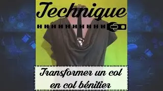 Couture - Transformer le patron d'un col classique en col b&eacute;nitier