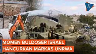 Pasukan Israel Ratakan Markas Badan PBB di Yerusalem Palestina