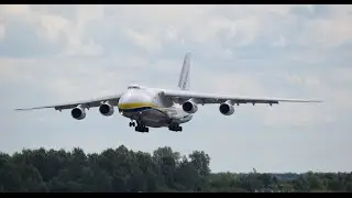 BEAUTIFUL AN124 Ruslan, UR-82009, Antonov Design Bureau, Arrival at Warsaw Chopin Airport