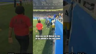 DK Metcalf vs a Lions Fan today in Detroit