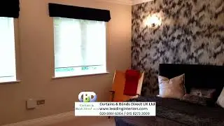 Motorised Roller blinds with Blackout Roman Blinds | www.leadinginteriors.com Hertfordshire London