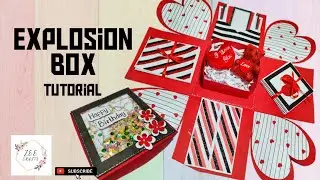 Explosion Box | Birthday Gift Box | DIY Card | Pop Up Card Ideas | Explosion Box Tutorial !!