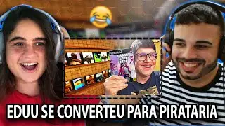 EDUU ENTROU NA PIRATARIA?😱 REACT VENDENDO JOGOS ̶P̶I̶R̶A̶T̶A̶ 😐 - Computer Repair Shop