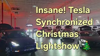 Insane! TESLA Synchronized Christmas Lightshow Carol of the Bells #Tesla #lightshow