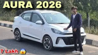 🔥Hyundai Aura Review 2026|Best Family Sedan Under Budget?😱