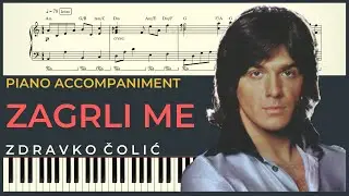ZAGRLI ME – Zdravko Colic | Piano Karaoke Cover & Tekst + NOTE za klavir