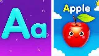A For Apple Изучаем фрукты и цвета для детей | abcd | Песня для обучения фонетике