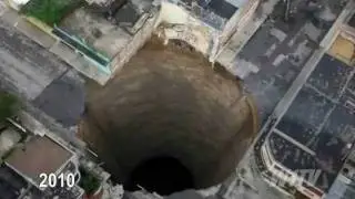 Sinkhole Swallow Building in Guatemala  2010 #MysteryHunter