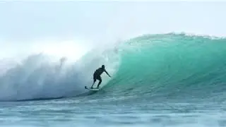 Fabrizio Bassetti, Italian adaptive surfer. Padang-Padang &copy;Federico Vanno Liquid Barrel