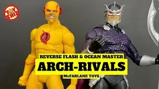 2022 Target Exclusive GOLD LABEL OCEAN MASTER + REVERSE FLASH | DC Multiverse | McFarlane Toys