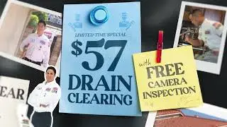 ✅ $88 Drain Clearing with FREE Camera Inspection | This is the Year to get things done🏠🔧