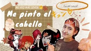 Me pinto el cabello de rojo😱🍒(¿Me veo más joven o me quedé calva?)