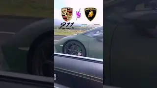 Lamborghini Huracan Performante VS Porsche 911 turbo S #porsche #porsche911 #lamborghini #huracan