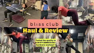 I tested BLISSCLUB active wear in GYM | Worth the hype ?? Kashika
