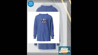 Retro-Style Airwolf Hooded Long-Sleeve Tee in 100% Airlume Combed Cotton