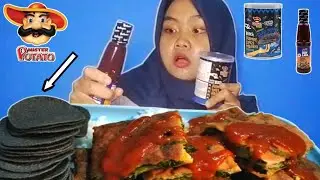 Gila!! Martabak telur ketemu kripik ghost pepper+saos lava??🤯🌶️