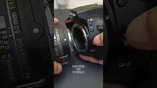 How to ATTACH / DETACH lens in Nikon DSLR #shorts