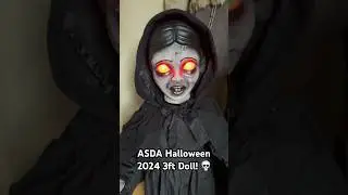 ASDA HALLOWEEN 2024 3FT HAUNTED DOLL! 💀 #asda #halloween #animatronics #creepydoll