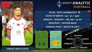 AMINE ABOULFATH (2023 - 2024) (CENTER BACK - WAC MOROCCO)