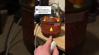 How long does water last in volcano air diffuser? #airdiffuser