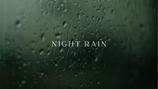 Night Wind & Rain Sounds 🌙 Deep Sleep | Nature Sounds, No Music, Black Screen 