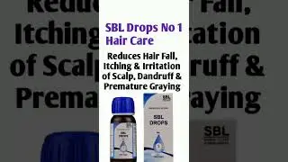 SBL Drops No 1 Hair Care. Hair Fall, Itching & Irritation of Scalp, Dandruff & Premature Graying.