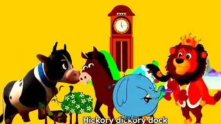 Hickory Dickory Dock 💥 Cow,Lion, Horse 🐎.And More