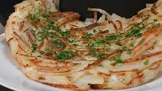 Potato Mozzarella Pancake: Crispy and Chessy, Super Yummy 😋 #cookingathome