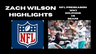 Zach Wilson NFL Highlights Bears vs Dolphins #nfl #bears #dolphins