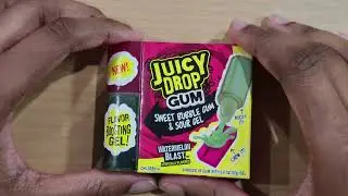 Watermelon Blast Juicy Drop Gum with Sour Gel