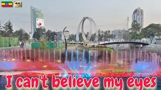 Unbelievable: Addis's Modern Fountain Choreography and calm walk 🇪🇹 Ethiopia walking Tour 2026