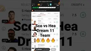 SCO VS HEA Dream 11 Team  | SCO vs HEA Dream 11 Team prediction, BBL 2023
