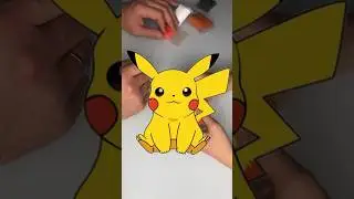 Пикачу (Pokémon) #хендмейд #пластилин #своимируками #pokemon #shorts