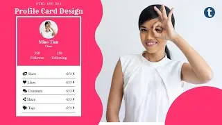 Profile Card Design Using HTML and CSS