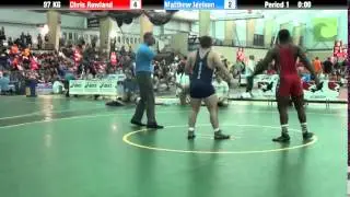 Men`s Freestyle 97 KG Chris Rowland vs. Matthew Idelson