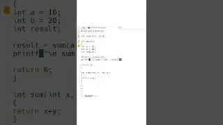 #28 Learn C Programming : sum of numbers using function 🖳 