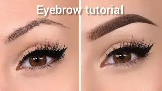 Natural Eyebrow Tutorial for Beginners#gourirao 