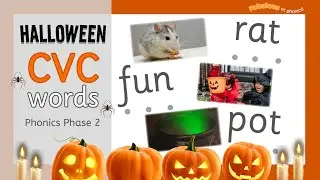 Halloween Phonics l Blending for Reading l CVC Words | Phase 2