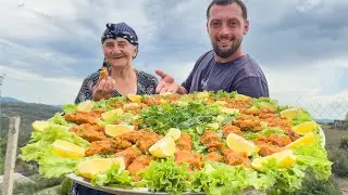 Village Charm: Traditional &Ccedil;iğ K&ouml;fte by a Caucasian Family