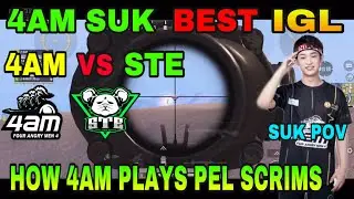 This is why 4AM Suk is Best IGL in the World | 4AM Suk PEL Scrims Gameplay | 4AM suk pubg | 4am suk|