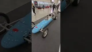 Ретро Гоночный автомобиль Выставка Мото Зима парк Патриот