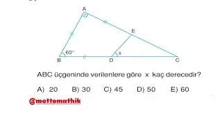 2022 DGS GEOMETRİ &Uuml;&Ccedil;GEN
