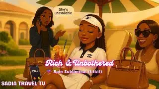💳 Rich & Unbothered 🌧️ Soft Life Rain Subliminal for Black Women (1:11:11)