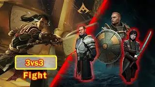 3vs3 fight | Sarge, kibo, jack bulwark | Shadow Fight Arena 4 | Fighter Lucifer #fightnight #3v3