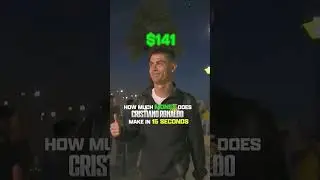 Ronaldo makes $1,171,950 a day 😳 #CristianoRonaldo #Ronaldo #Money #Contract #AlNassrFC
