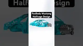 Designed a FoxBody Mustang cage for Autotopia LA #autotopiala #mustang #foxbody